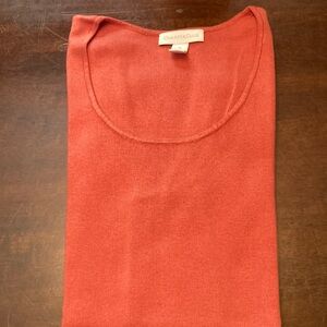 Charter Club Coral Scoop Neck Tank Top